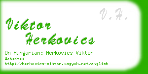 viktor herkovics business card